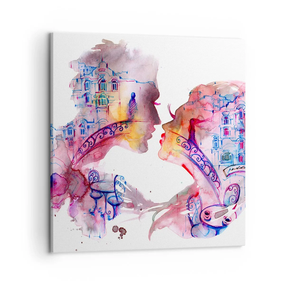 Tablou pe pânză - Podul secret al suspinelor - 50x50 cm