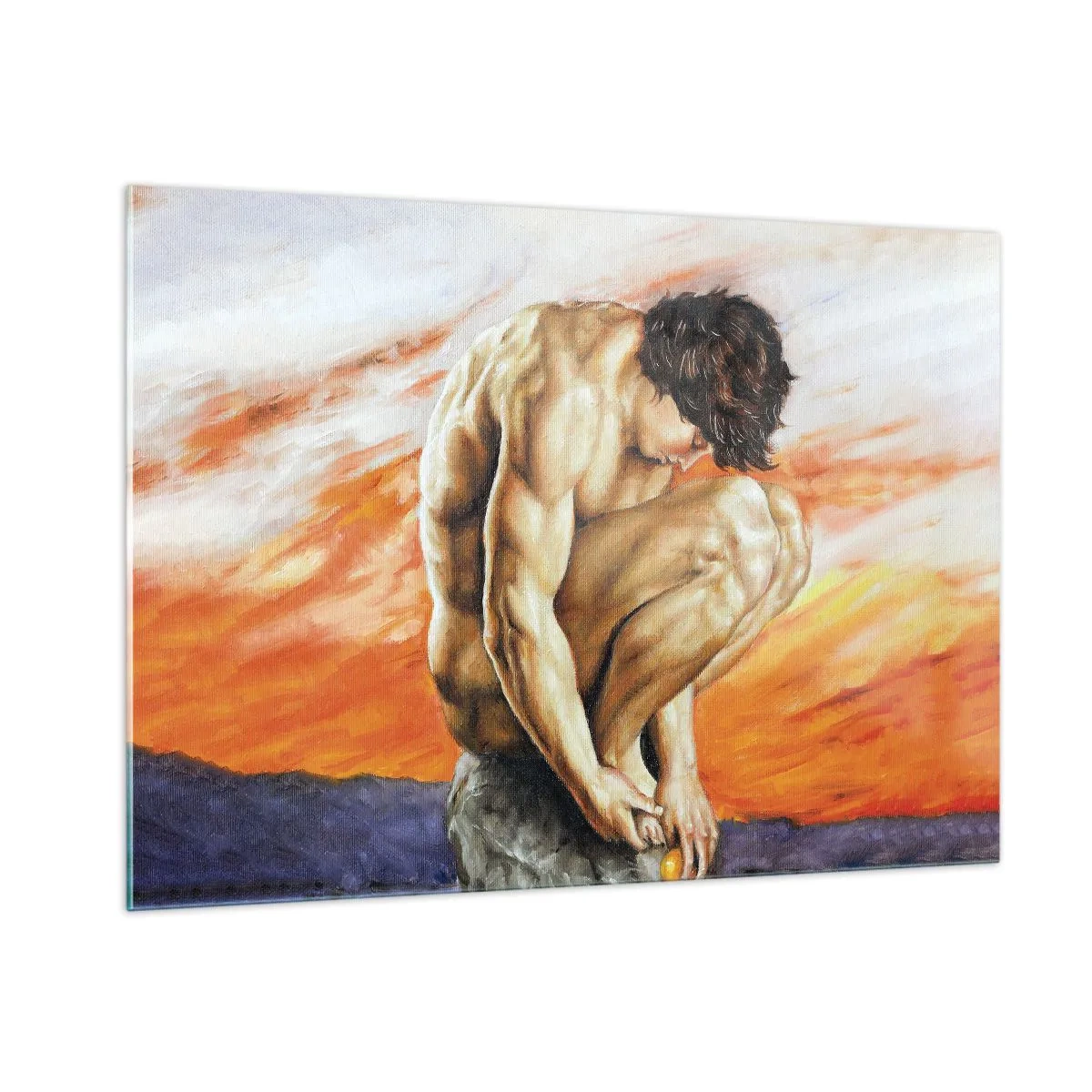 Tablou pe sticlă - Ascultându-se pe sine - 100x70 cm