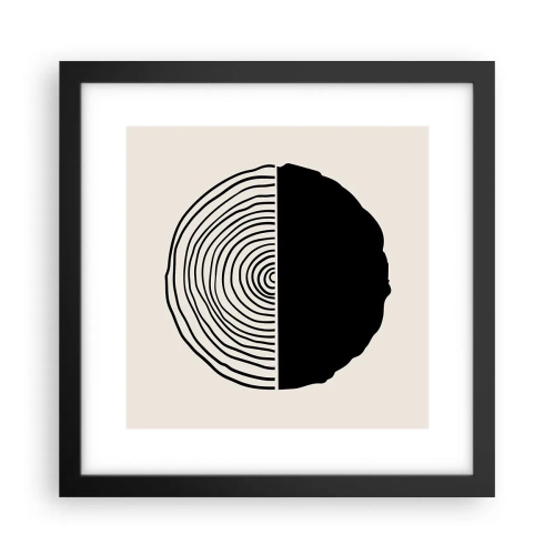 Poster în ramă neagră - Jumi-juma - 30x30 cm