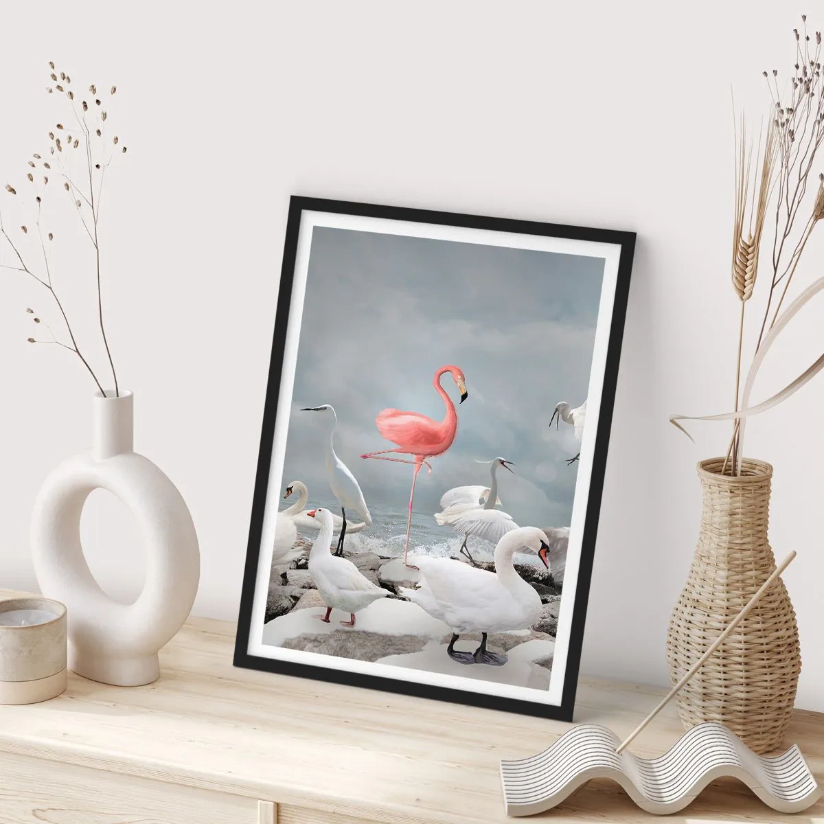 Poster în ramă neagră - De unde am venit? - 70x100 cm