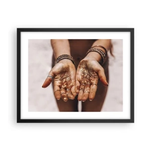 Poster în ramă neagră - Un cadou pentru tine - 50x40 cm