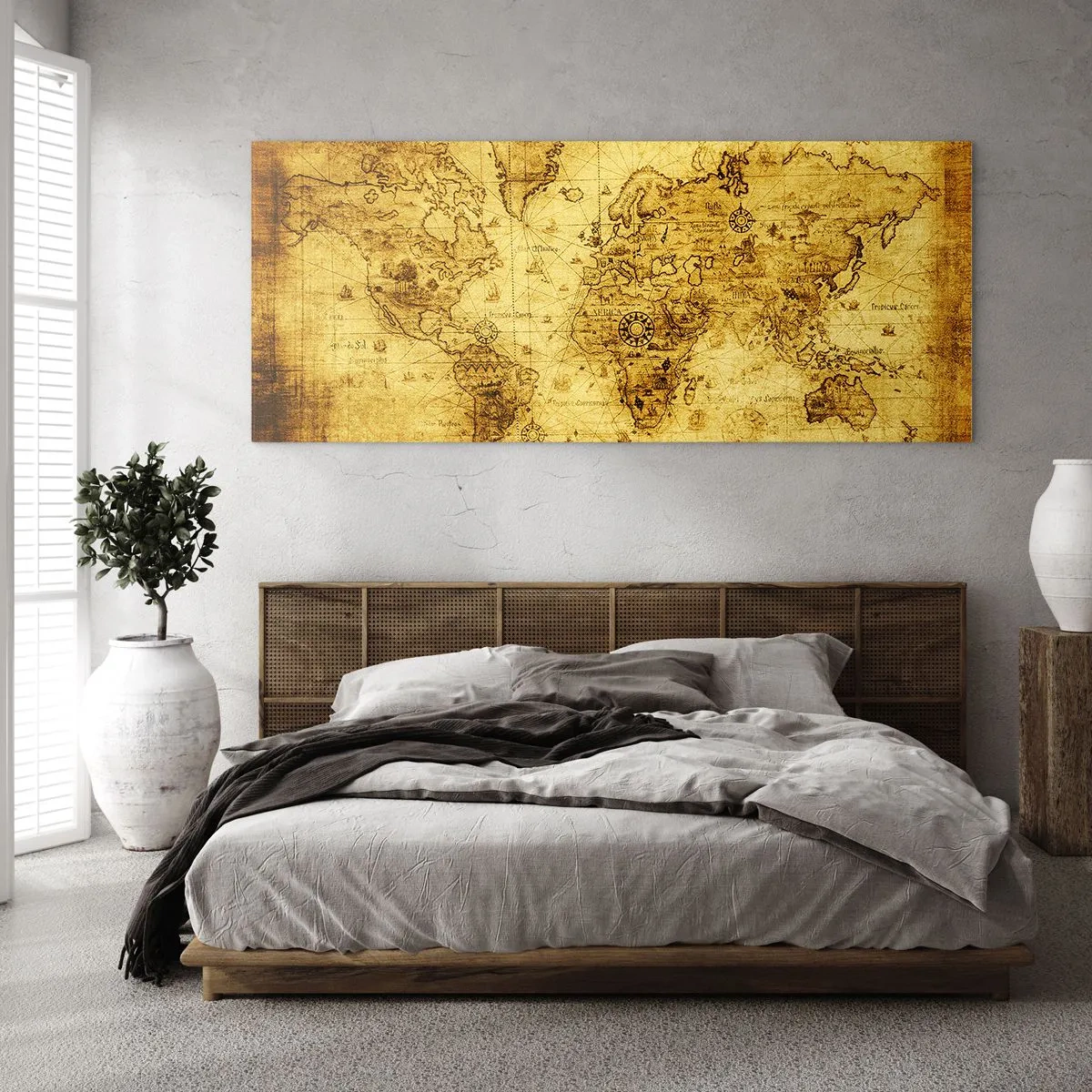Tablou pe sticlă - Această lume ciudată - 90x30 cm