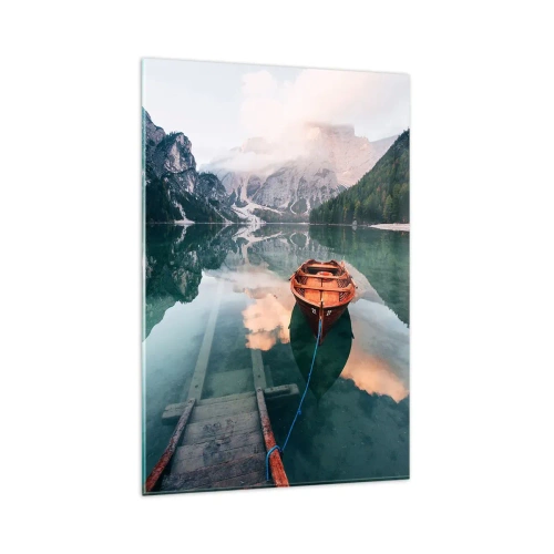 Tablou pe sticlă - Somnul liniștit al munților - 80x120 cm