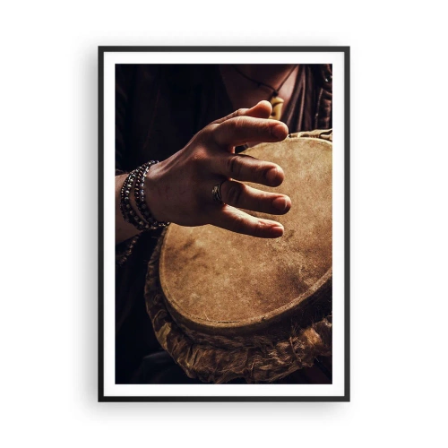 Poster în ramă neagră - În ritmul inimii - 70x100 cm