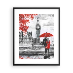 Poster în ramă neagră - Îndrăgostit de Londra - 40x50 cm