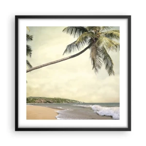 Poster în ramă neagră - Vis tropical - 50x50 cm