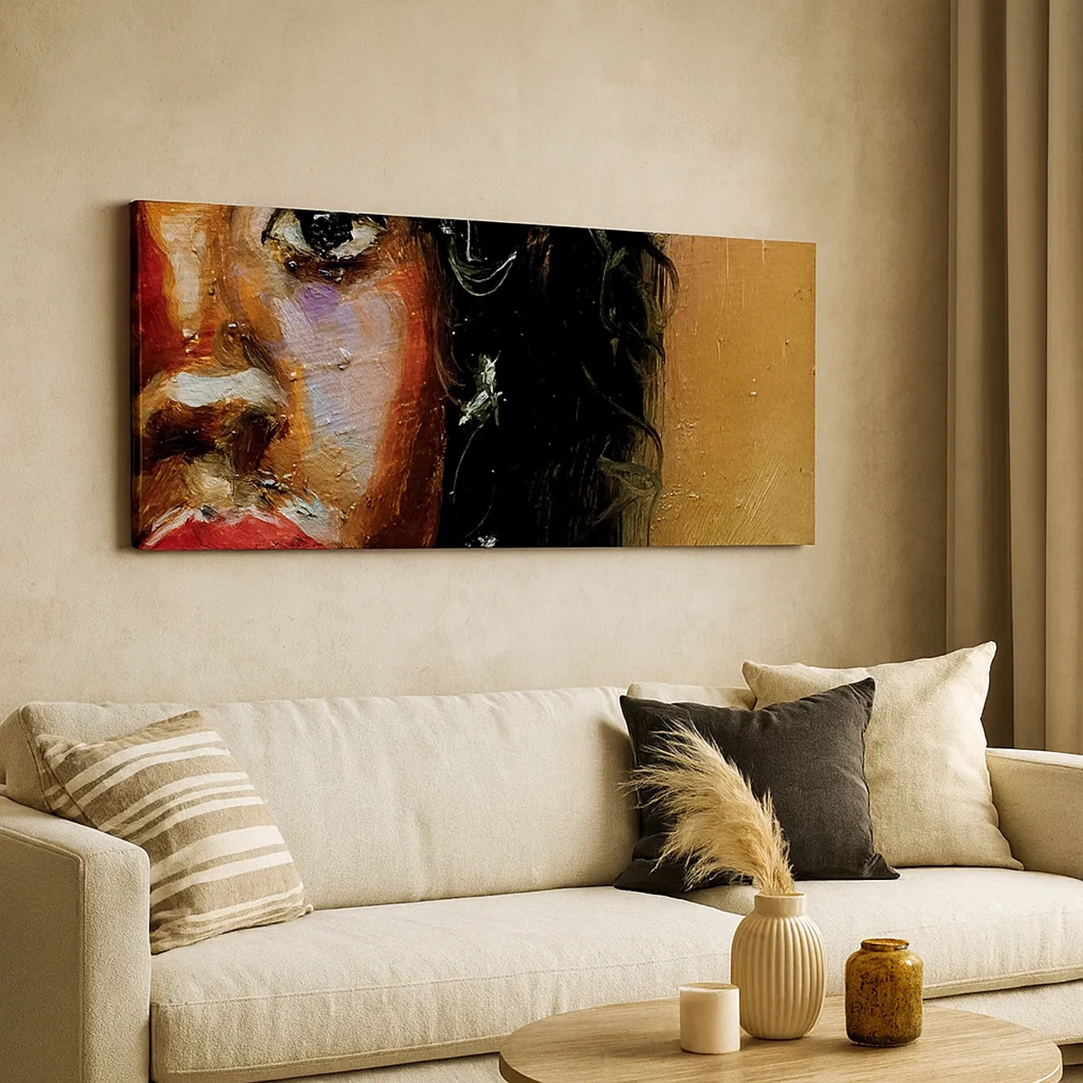 Tablou pe pânză - Negru și strălucire - 30x30 cm