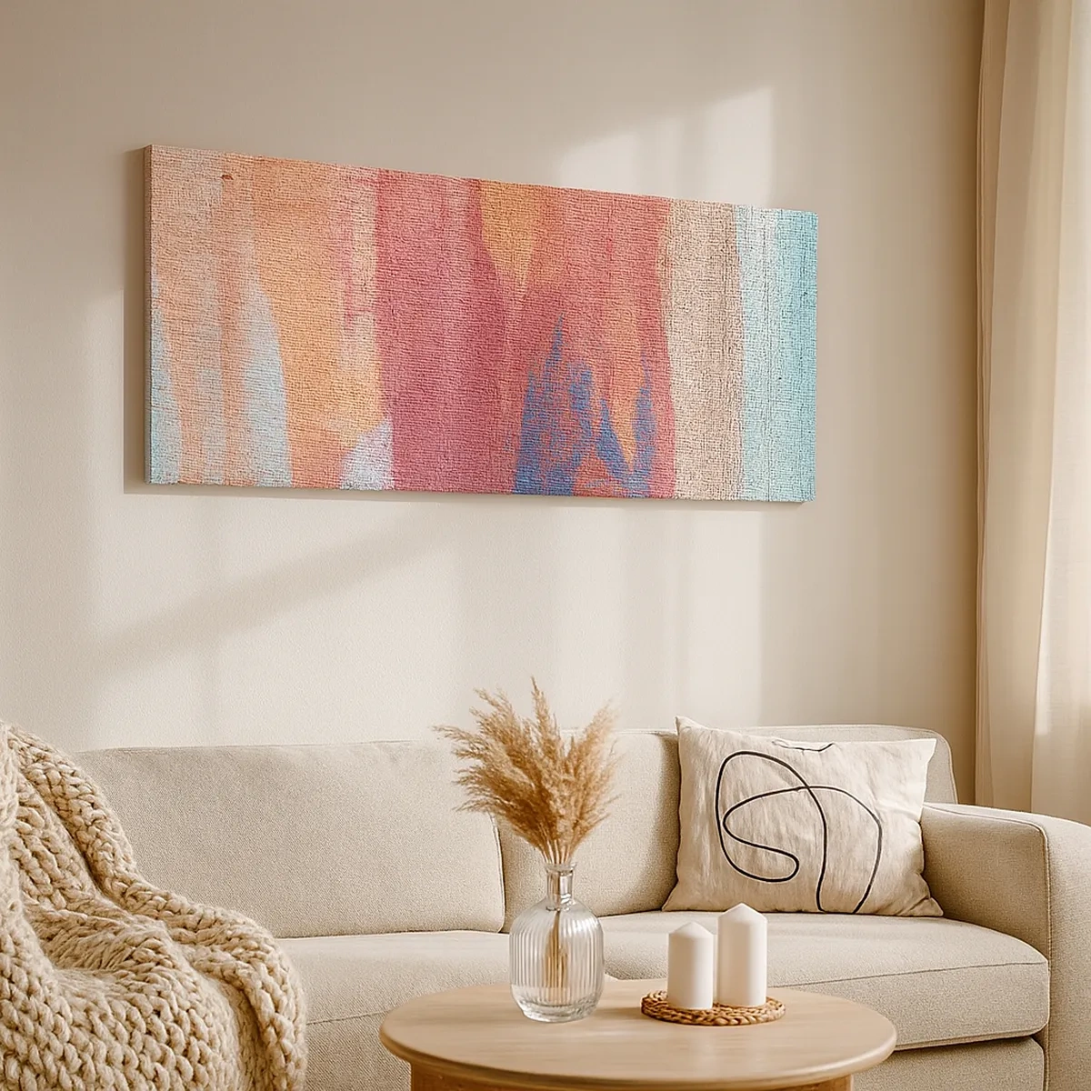 Tablou pe pânză - Plutind prin curcubeu - 30x30 cm