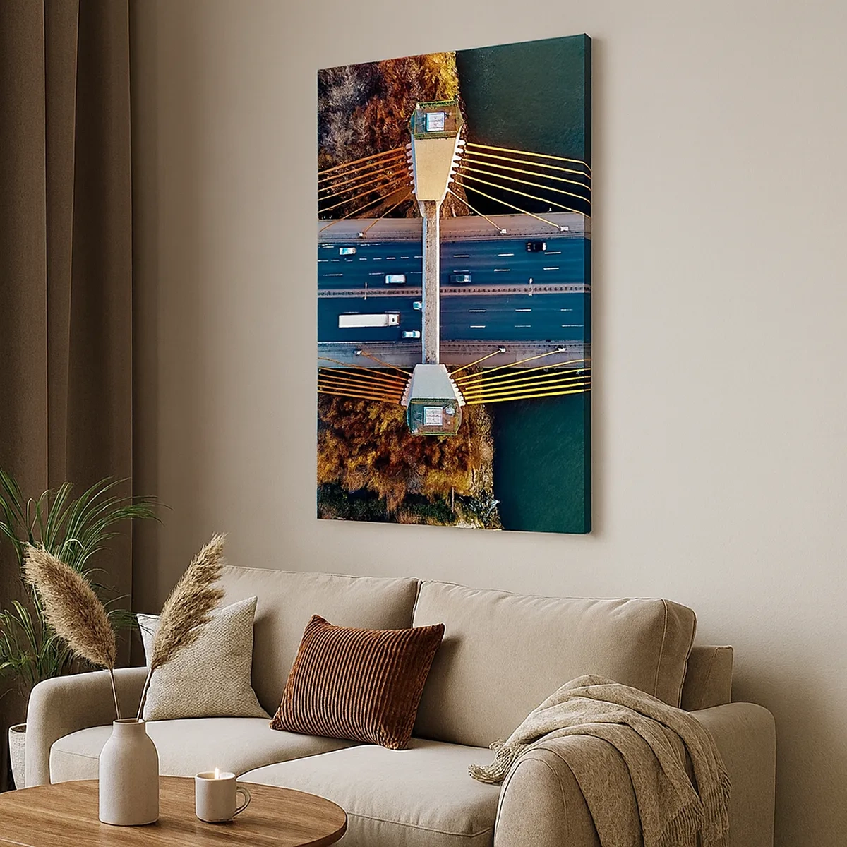 Tablou pe pânză - Din pădure spre apă - 50x70 cm