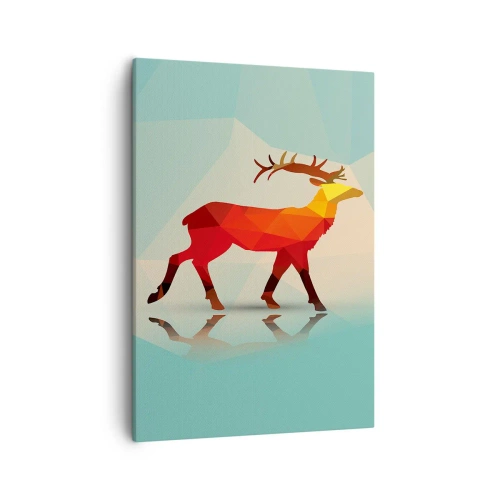 Tablou pe pânză - Cerb geometric - 50x70 cm
