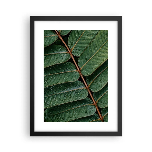 Poster în ramă neagră - Într-un ritm verde - 30x40 cm