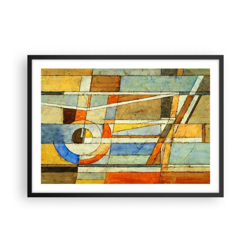 Poster în ramă neagră - Cubismul în construcție - 70x50 cm