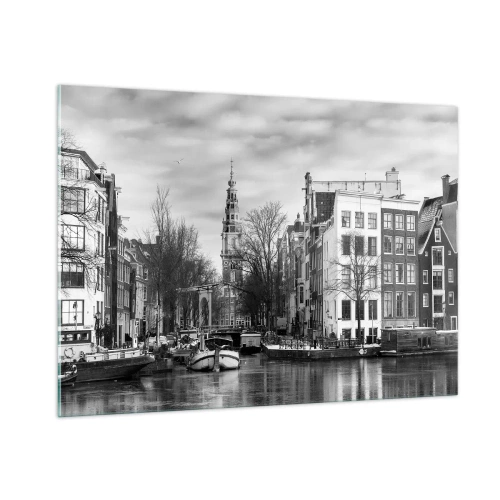 Tablou pe sticlă - Amsterdam vibes - 100x70 cm