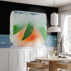 Tapet Standard Eco - Proaspăt și răcoros - Cub de gheata, Portocale, Frunza de menta - 200x140 cm