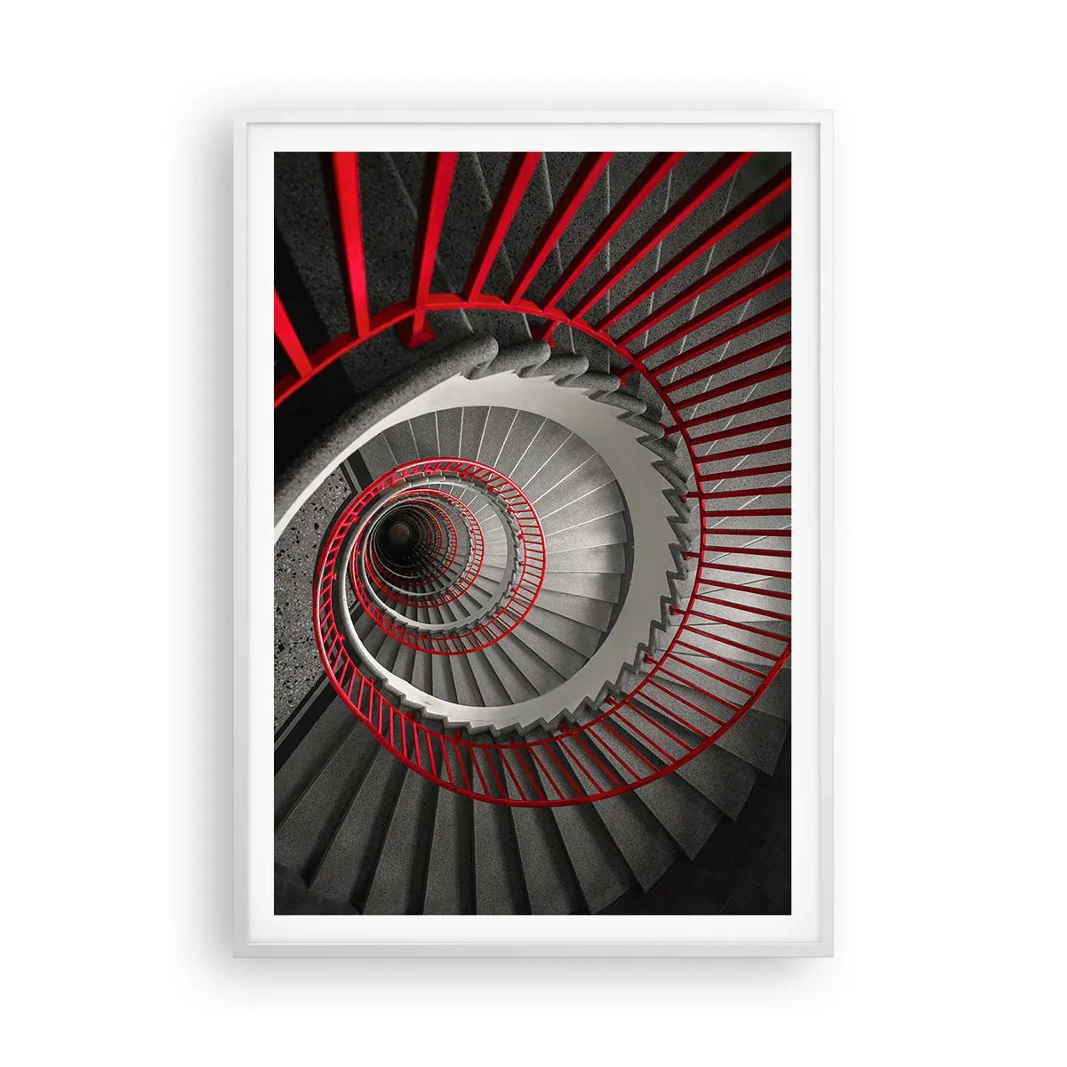 Poster în ramă albă - Jocuri arhitecturale - 70x100 cm