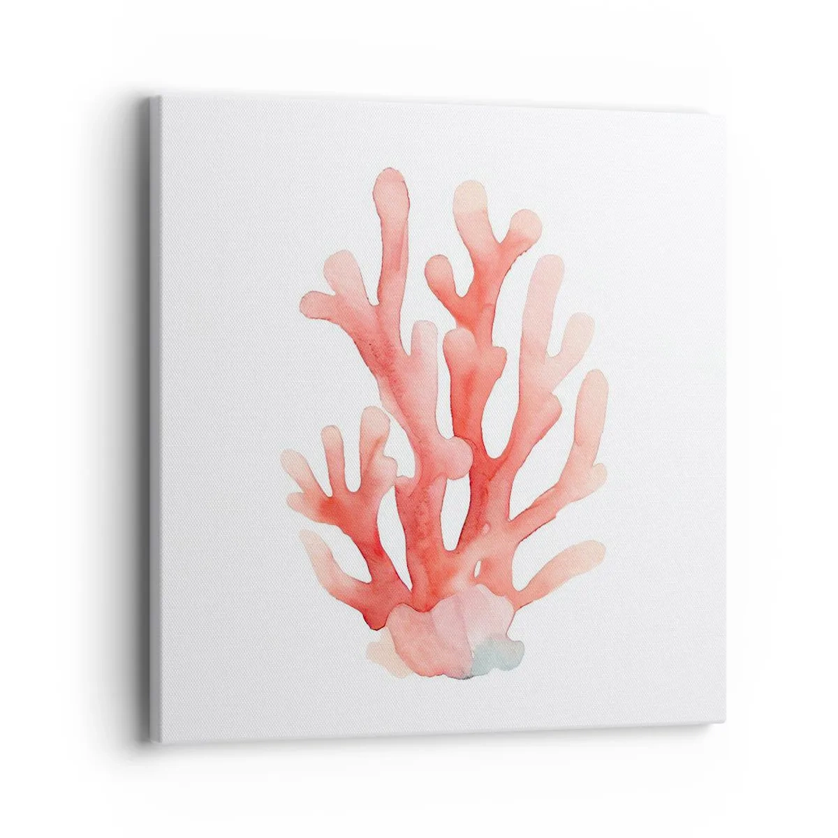 Tablou pe pânză - Culoare de coral - 40x40 cm
