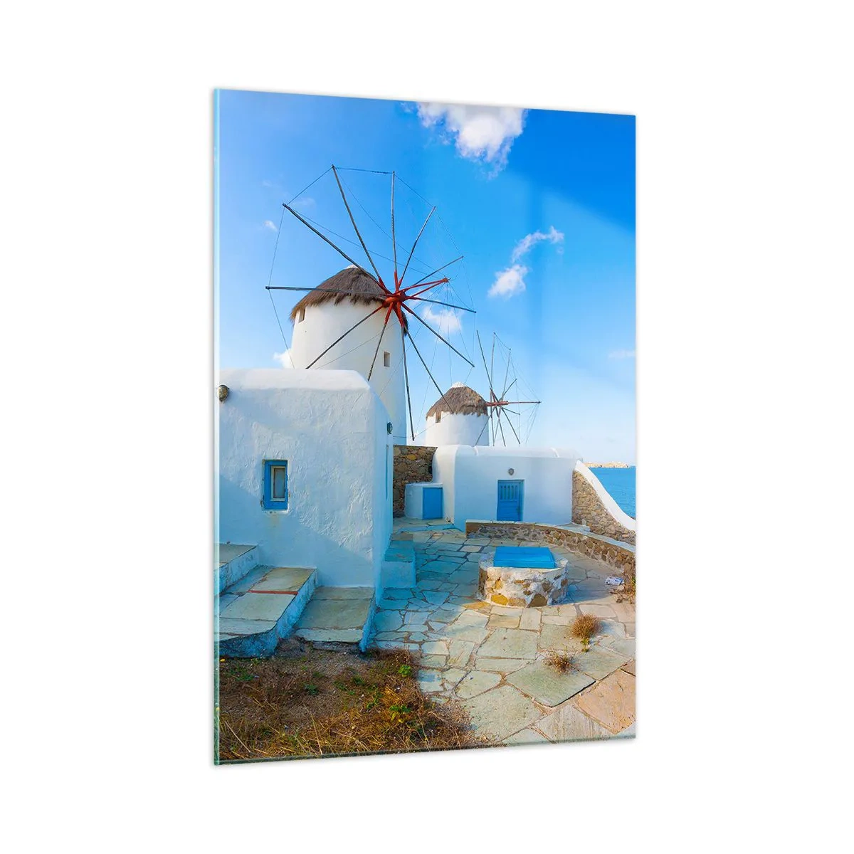 Tablou pe sticlă - Vânt albastru dinspre mare - 50x70 cm