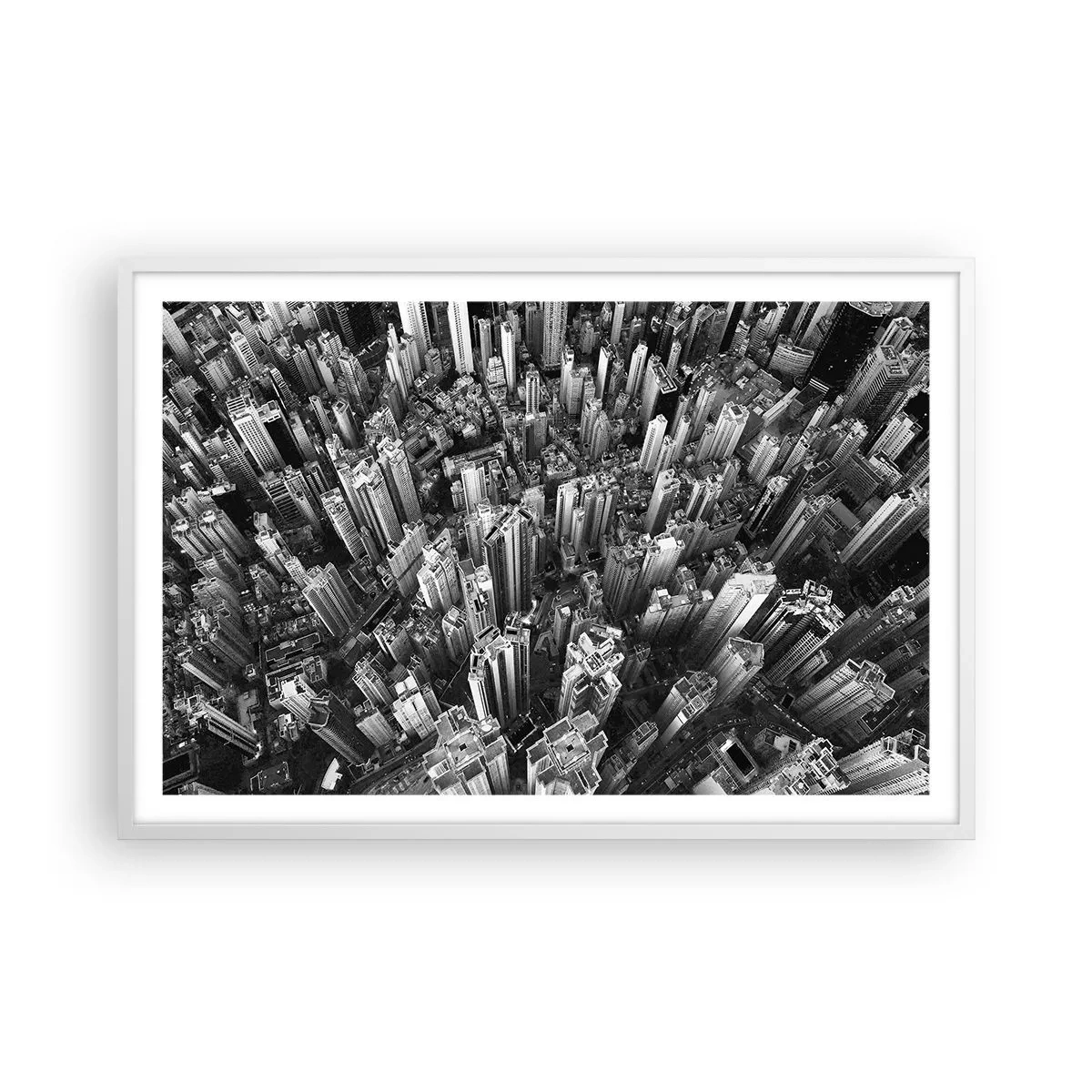 Poster în ramă albă - Din ce în ce mai sus - 91x61 cm
