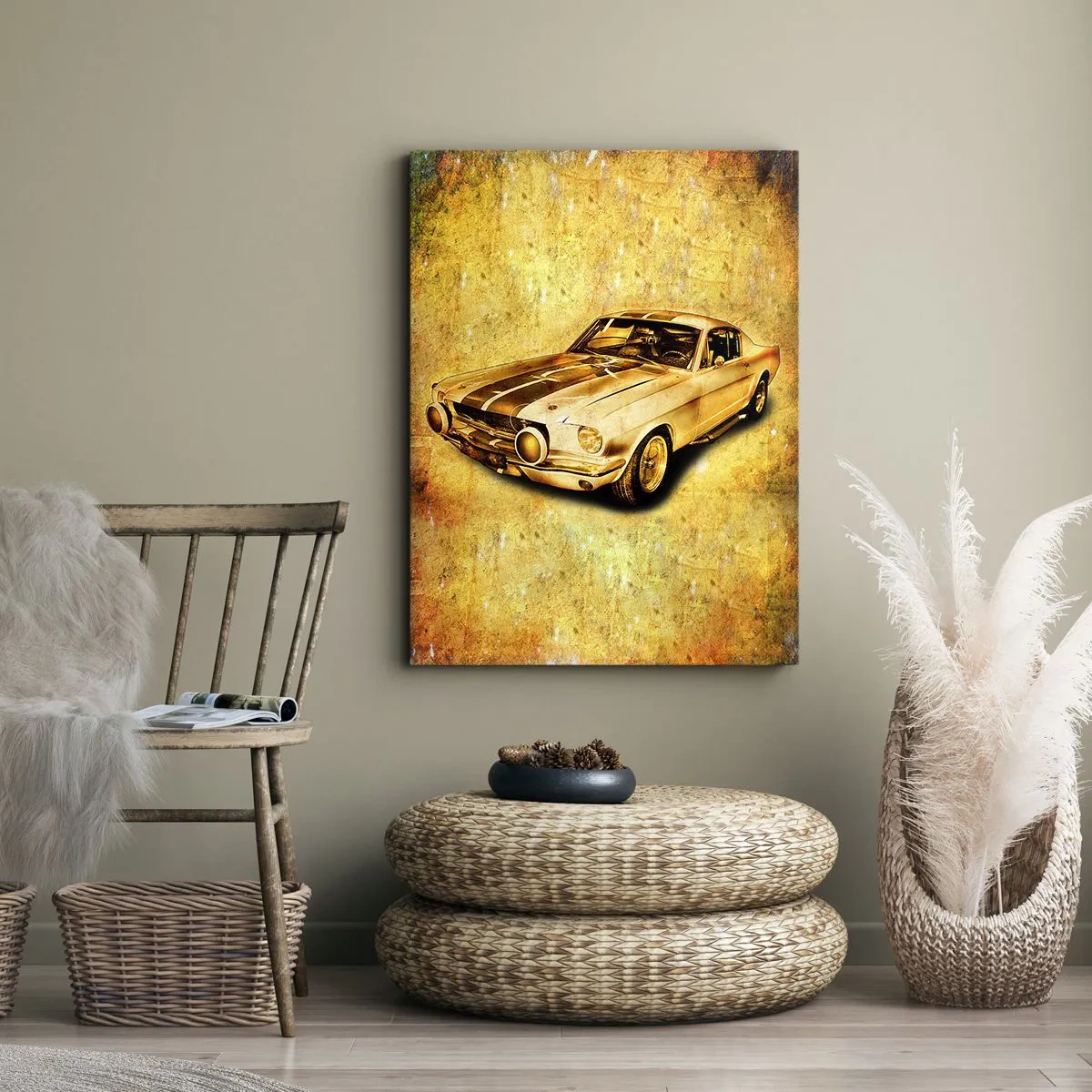 Tablou pe pânză - Nebunii ani '70. - 45x80 cm