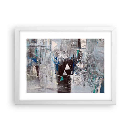 Poster în ramă albă - Ordinea superioară a triunghiurilor - 40x30 cm