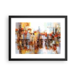 Poster în ramă neagră - Frumos și sub pod - 40x30 cm