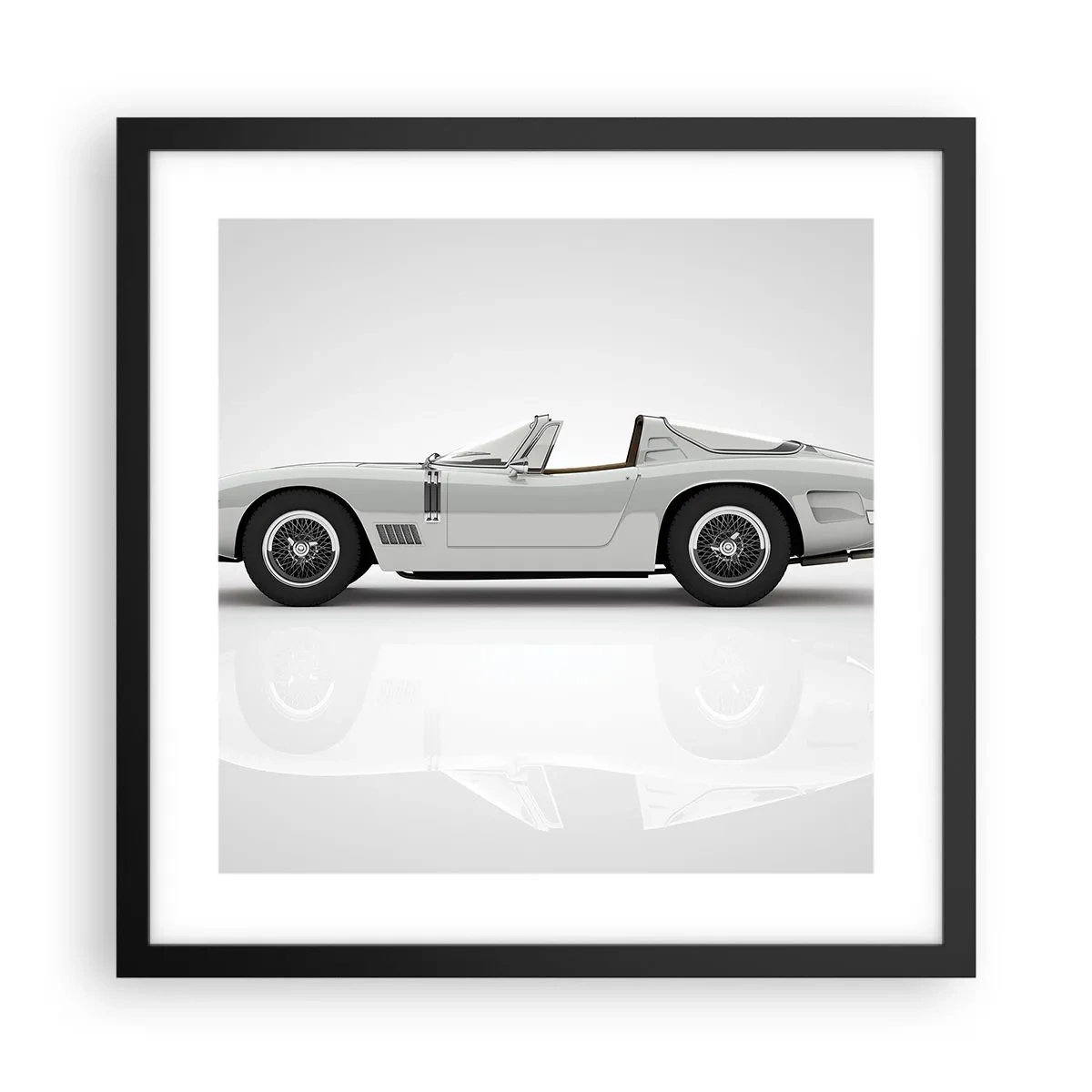 Poster în ramă neagră - Promisiunea distracției - 40x40 cm