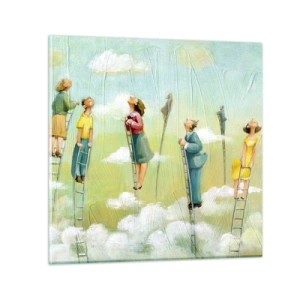 Tablou pe sticlă - Urmează-ți visul - 30x30 cm