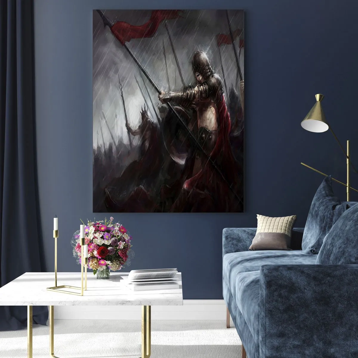 Tablou pe sticlă - Trecătorule, spune-i Spartei.. - 80x120 cm