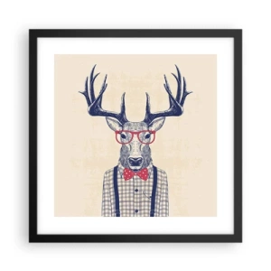 Poster în ramă neagră - O extravaganță jucăușă - 40x40 cm