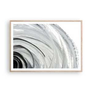 Poster în ramă de stejar deschis - Compoziție orbitală - 100x70 cm
