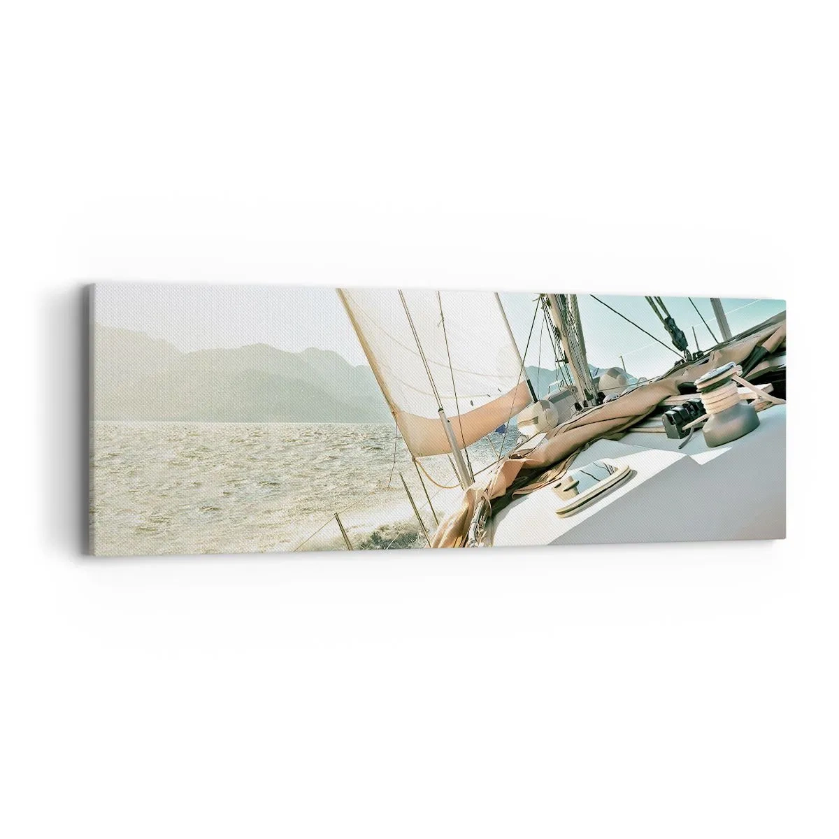 Tablou pe pânză - Pânzele umflate de vânt - 90x30 cm