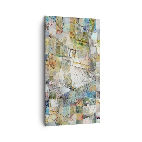 Tablou pe pânză - Remaniere geometrică - 45x80 cm