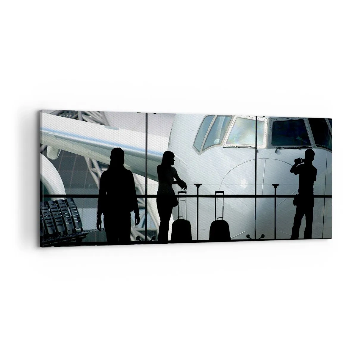 Tablou pe pânză - Vis a vis la aeroport - 100x40 cm