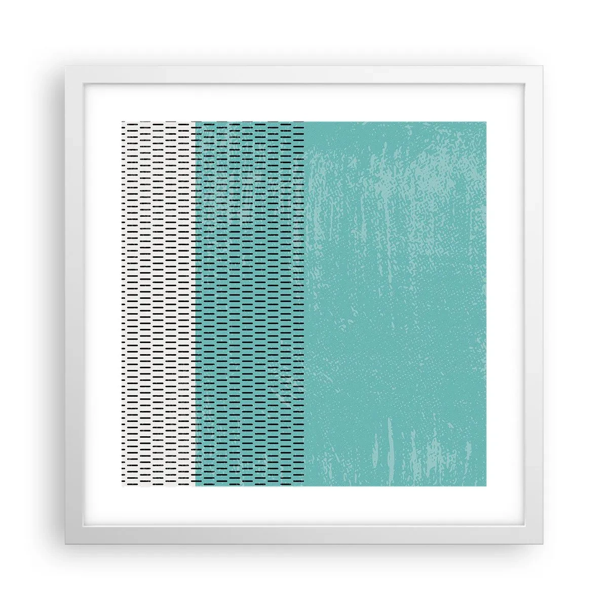 Poster în ramă albă - Compoziție echilibrată - 40x40 cm