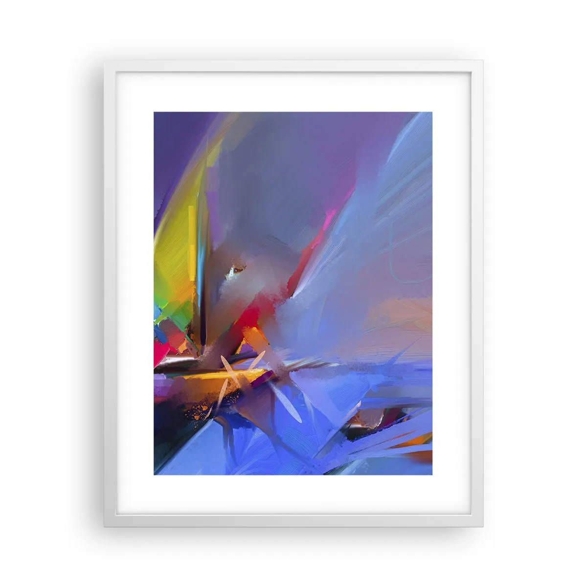 Poster în ramă albă - Iute ca o pasăre - 40x50 cm