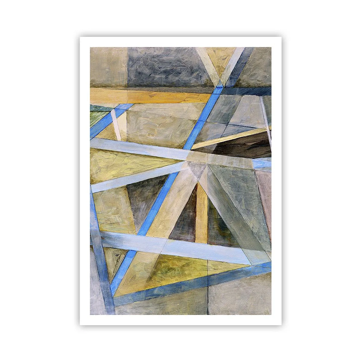 Poster - Drept sau de-a curmezișul? - 70x100 cm