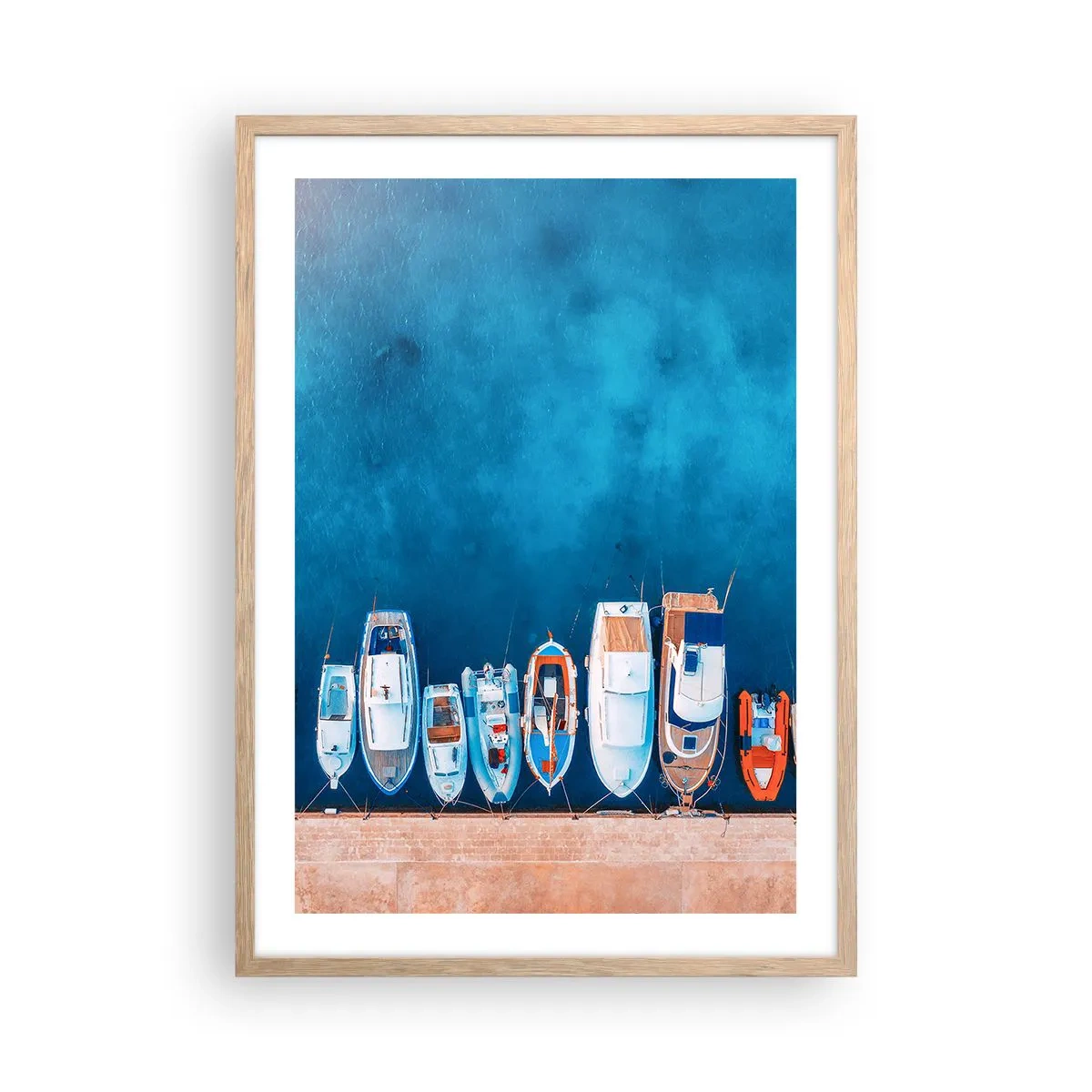 Poster în ramă de stejar deschis - Aliniere - 50x70 cm