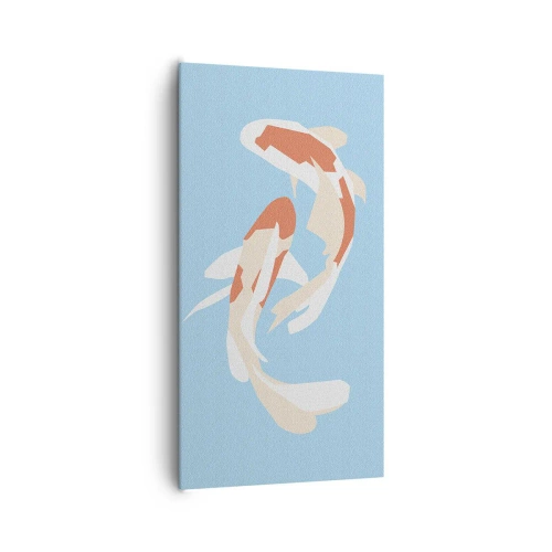 Tablou pe pânză - Înot sincron spontan - 65x120 cm