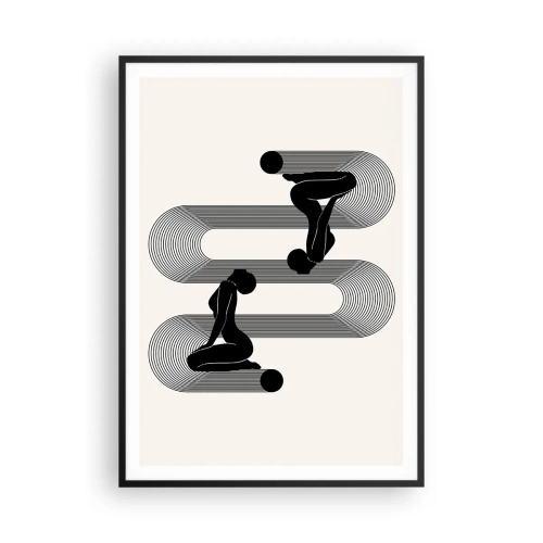 Poster în ramă neagră - Simetrie senzuală - 70x100 cm