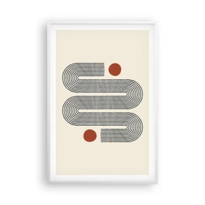 Poster în ramă albă - De la început până la sfârșit - 61x91 cm