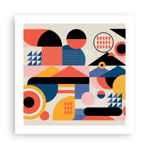 Poster - Compoziție: joacă-te - 50x50 cm