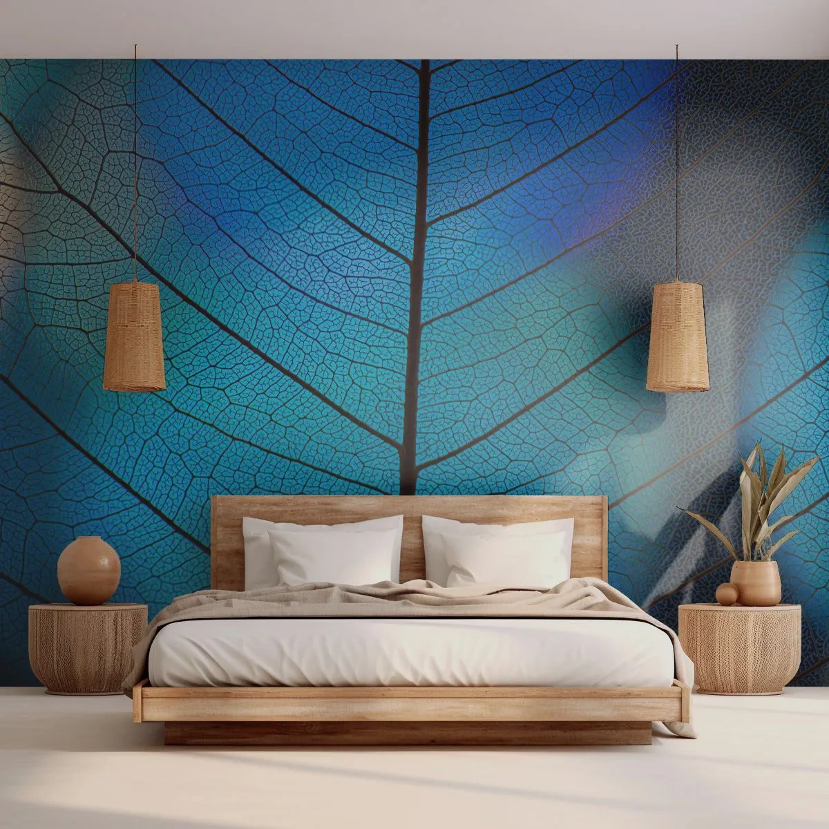 Tapet Standard Eco - Construcție de finețe - Frunze, Natură, Plantă - 200x140 cm