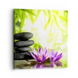 Tablou pe pânză - Într-o colibă de bambus - 30x30 cm