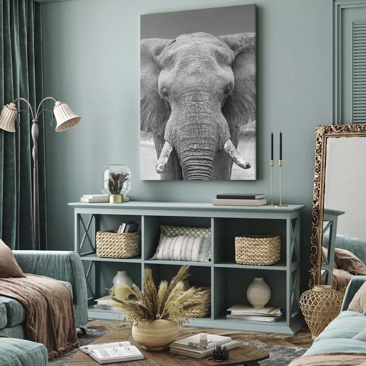 Tablou pe pânză - Bun venit în lumea mea - 65x120 cm