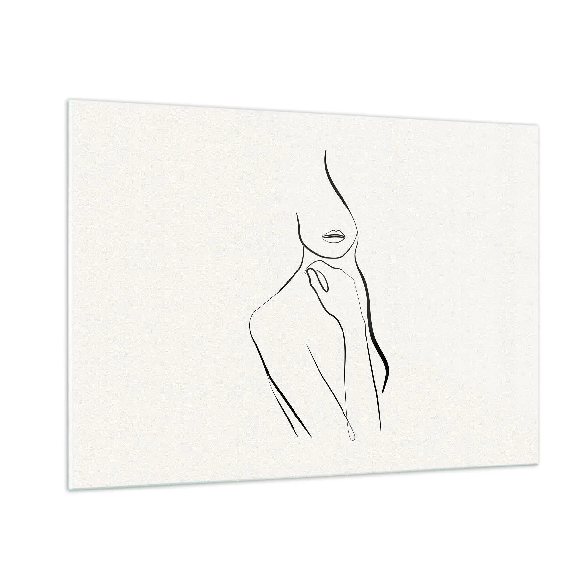 Tablou pe sticlă - Val de melancolie - 100x70 cm