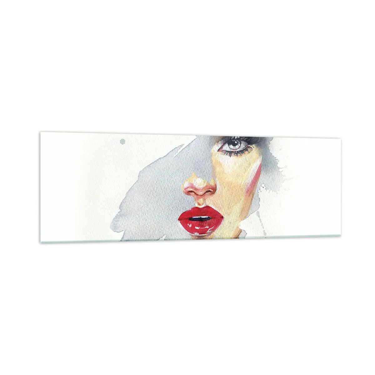 Tablou pe sticlă - Reflecție într-o picătură de apă - 160x50 cm