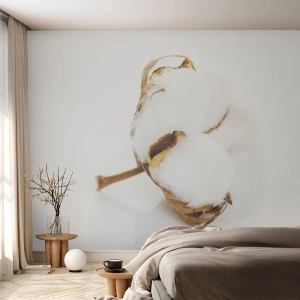 Tapet Premium Sand - Moale prin natură - Bumbac, Minimalist, Floare - 100x70 cm