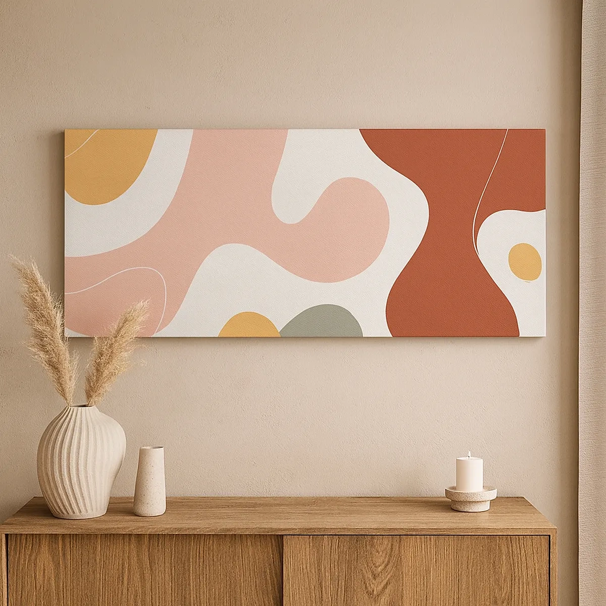 Tablou pe pânză - Pete colorate? - 30x30 cm