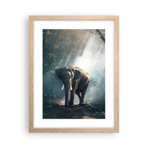 Poster în ramă de stejar deschis - O plimbare liniștită - 30x40 cm