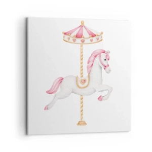 Tablou pe pânză - A pornit la cursă - 60x60 cm